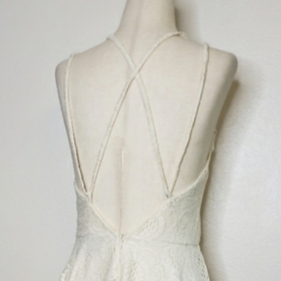 Romeo & Juliet Cream of the Crop Lace Skater Dress Y2K Summer Bohemian - Picture 14 of 15